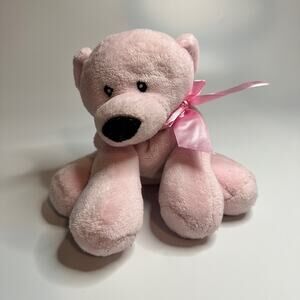 Fiesta Pink Plush Bear Comfies Collection Soft Lovey Soother Stuffed Toy